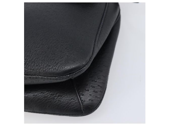 Borsa a tracolla Salvatore Ferragamo Gancini in pelle nera e oro Auth 199594 Nero D'oro - vista 14