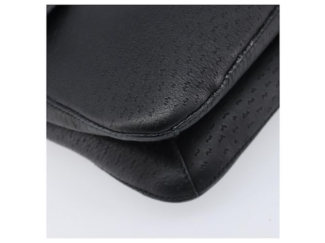 Borsa a tracolla Salvatore Ferragamo Gancini in pelle nera e oro Auth 199594 Nero D'oro - vista 15