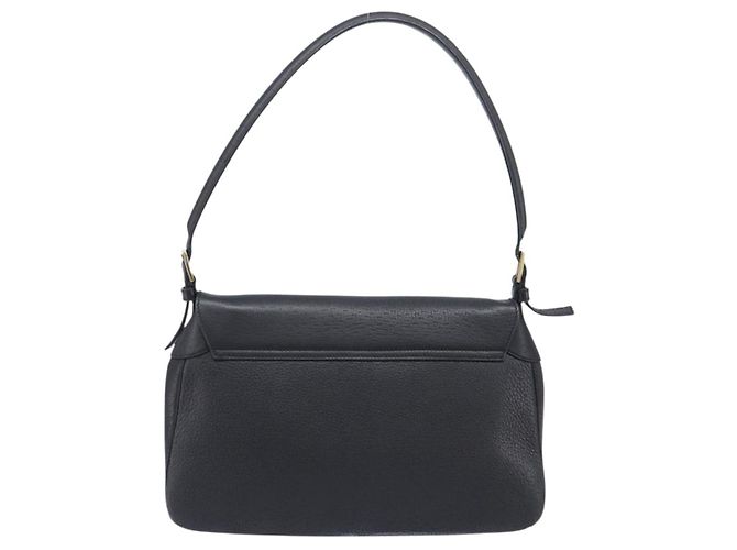 Borsa a tracolla Salvatore Ferragamo Gancini in pelle nera e oro Auth 199594 Nero D'oro - vista 2