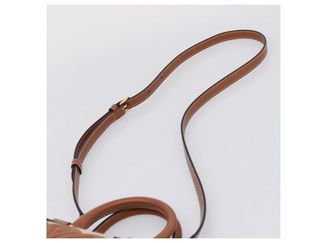 Céline Borsa a Mano CELINE Canvas 2way Beige Tono Oro Auth mr3055V - vista 10