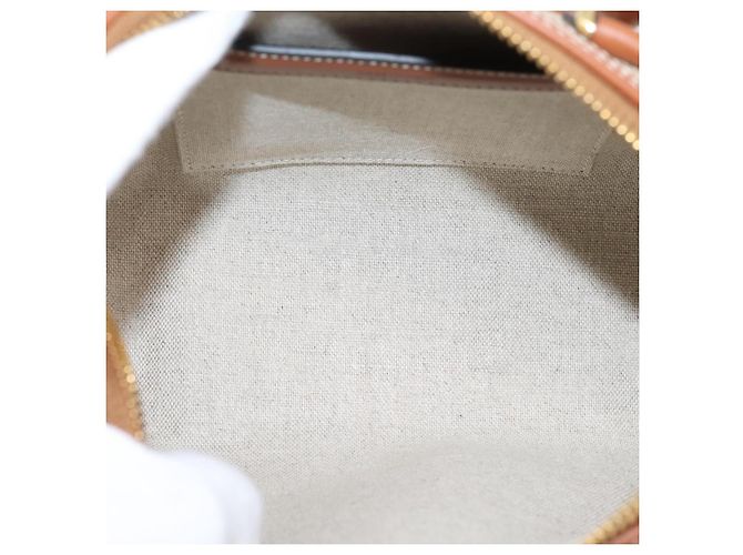 Céline Borsa a Mano CELINE Canvas 2way Beige Tono Oro Auth mr3055V - vista 11