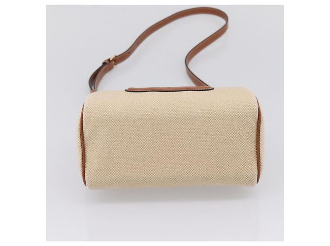 Céline Borsa a Mano CELINE Canvas 2way Beige Tono Oro Auth mr3055V - vista 5