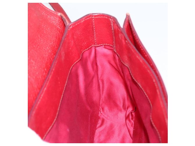 Borsa a mano Miu Miu in pelle 2way rossa tono oro Auth bs37156A Rosso - vista 23