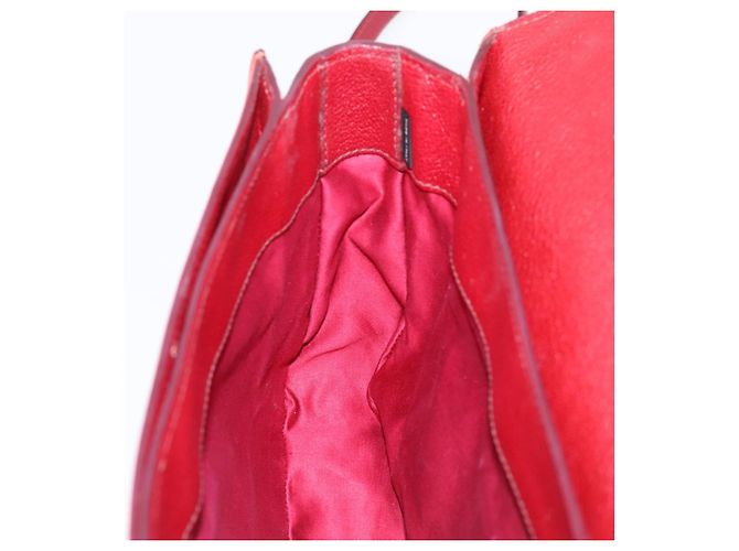 Borsa a mano Miu Miu in pelle 2way rossa tono oro Auth bs37156A Rosso - vista 24