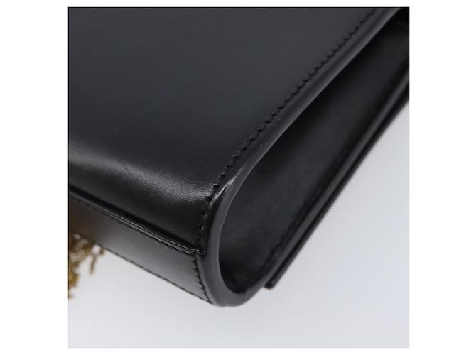 Autre Marque Borsa a tracolla Chain Kate SAINT LAURENT in pelle nera e oro Auth 204906SAM Nero D'oro - vista 17