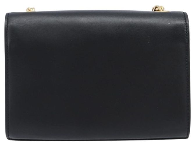 Autre Marque Borsa a tracolla Chain Kate SAINT LAURENT in pelle nera e oro Auth 204906SAM Nero D'oro - vista 2