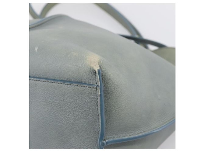 Chloé Borsa Tote Chloe Vic in pelle azzurro e tono oro Auth BA16184 Blu chiaro - vista 12