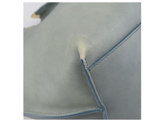 Chloé Borsa Tote Chloe Vic in pelle azzurro e tono oro Auth BA16184 Blu chiaro - vista 13