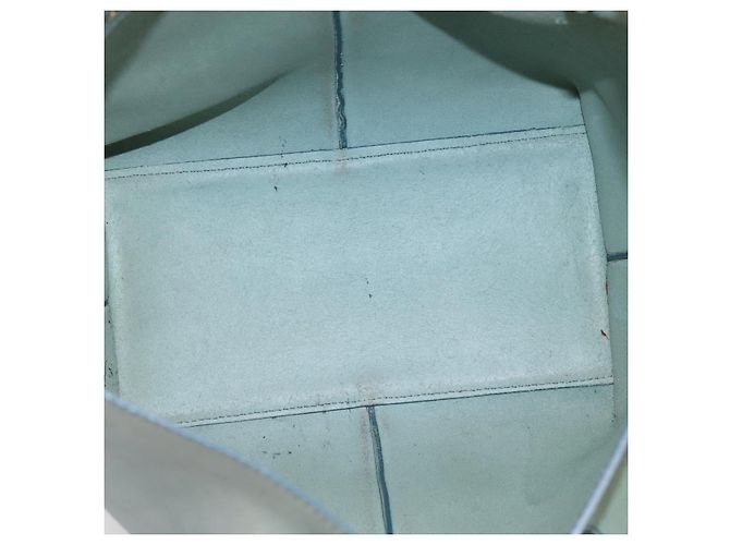 Chloé Borsa Tote Chloe Vic in pelle azzurro e tono oro Auth BA16184 Blu chiaro - vista 15