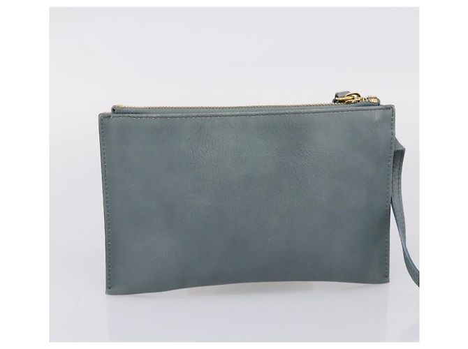 Chloé Borsa Tote Chloe Vic in pelle azzurro e tono oro Auth BA16184 Blu chiaro - vista 19