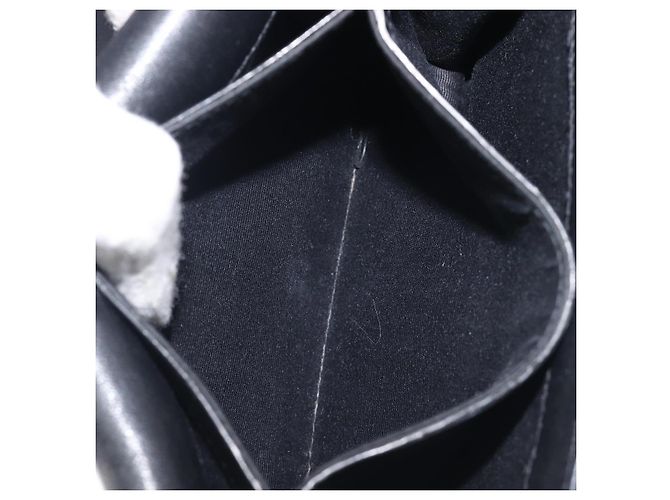 Autre Marque SAINT LAURENT Borsa a tracolla con catena in pelle nera argento Auth ka6306A Nero - vista 26