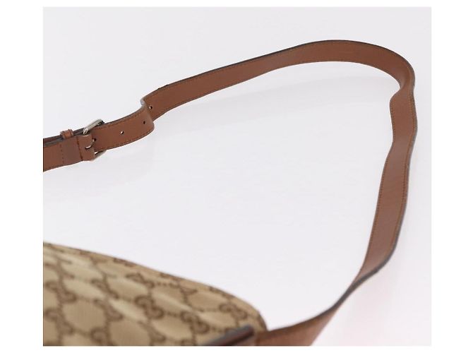 Borsa a tracolla GUCCI GG Canvas Web Sherry Line Beige Silver 308930 Auth ka6334 Argento - vista 10