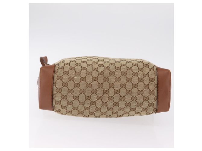 Borsa a tracolla GUCCI GG Canvas Web Sherry Line Beige Silver 308930 Auth ka6334 Argento - vista 16