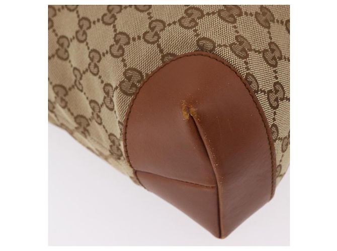 Borsa a tracolla GUCCI GG Canvas Web Sherry Line Beige Silver 308930 Auth ka6334 Argento - vista 17