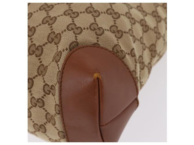 Borsa a tracolla GUCCI GG Canvas Web Sherry Line Beige Silver 308930 Auth ka6334 Argento - vista 18