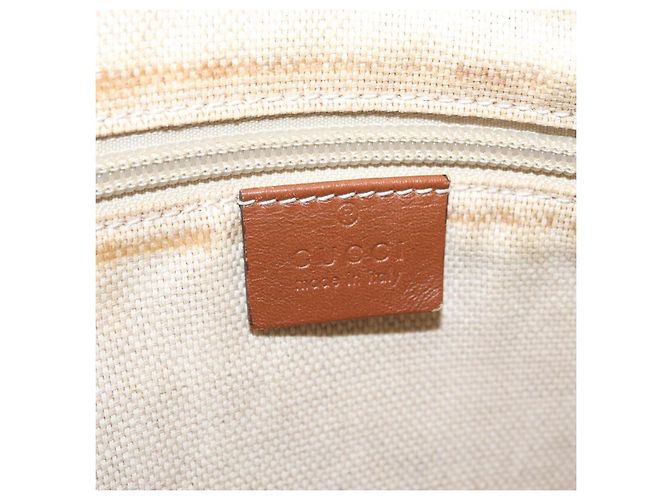 Borsa a tracolla GUCCI GG Canvas Web Sherry Line Beige Silver 308930 Auth ka6334 Argento - vista 23