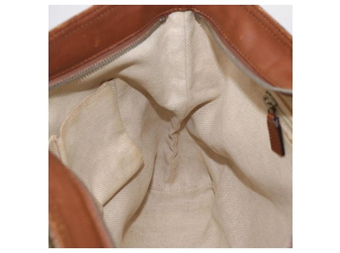 Borsa a tracolla GUCCI GG Canvas Web Sherry Line Beige Silver 308930 Auth ka6334 Argento - vista 27
