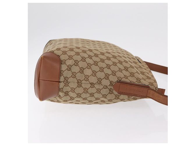 Borsa a tracolla GUCCI GG Canvas Web Sherry Line Beige Silver 308930 Auth ka6334 Argento - vista 4