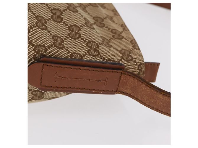 Borsa a tracolla GUCCI GG Canvas Web Sherry Line Beige Silver 308930 Auth ka6334 Argento - vista 5