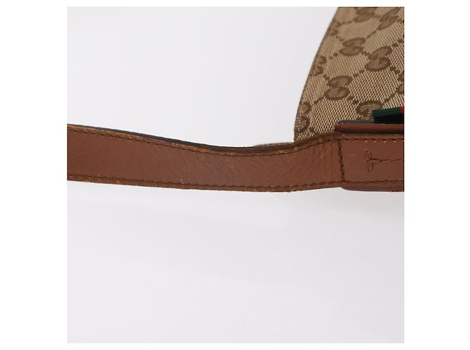 Borsa a tracolla GUCCI GG Canvas Web Sherry Line Beige Silver 308930 Auth ka6334 Argento - vista 7
