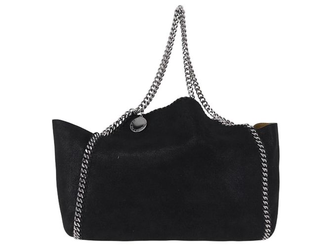 Stella Mc Cartney Borsa Tote con Catena Stella MacCartney polyester Black Silver 507185 Auth 206136A Nero Argento - vista 13