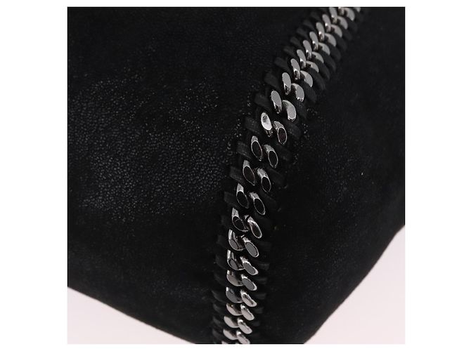 Stella Mc Cartney Borsa Tote con Catena Stella MacCartney polyester Black Silver 507185 Auth 206136A Nero Argento - vista 14