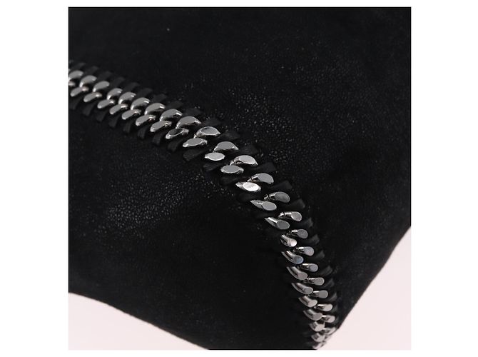 Stella Mc Cartney Borsa Tote con Catena Stella MacCartney polyester Black Silver 507185 Auth 206136A Nero Argento - vista 15