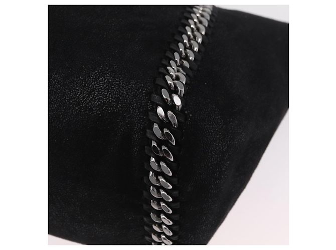 Stella Mc Cartney Borsa Tote con Catena Stella MacCartney polyester Black Silver 507185 Auth 206136A Nero Argento - vista 16