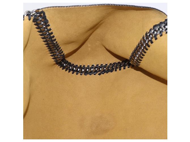 Stella Mc Cartney Borsa Tote con Catena Stella MacCartney polyester Black Silver 507185 Auth 206136A Nero Argento - vista 17