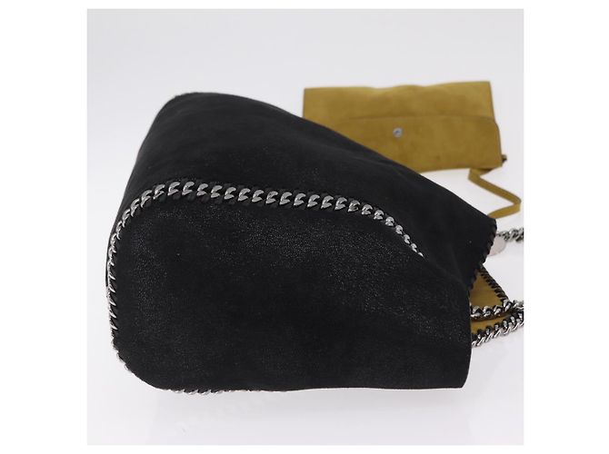 Stella Mc Cartney Borsa Tote con Catena Stella MacCartney polyester Black Silver 507185 Auth 206136A Nero Argento - vista 3