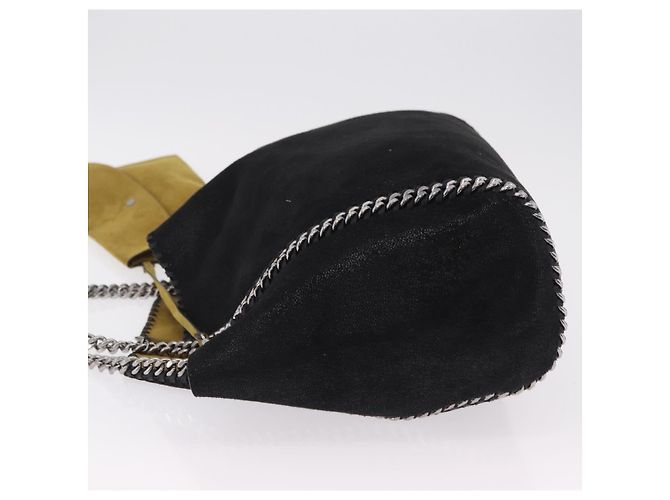 Stella Mc Cartney Borsa Tote con Catena Stella MacCartney polyester Black Silver 507185 Auth 206136A Nero Argento - vista 4