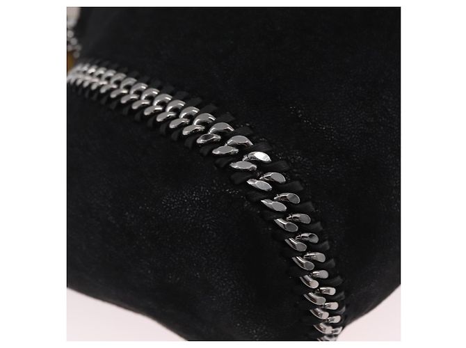 Stella Mc Cartney Borsa Tote con Catena Stella MacCartney polyester Black Silver 507185 Auth 206136A Nero Argento - vista 9