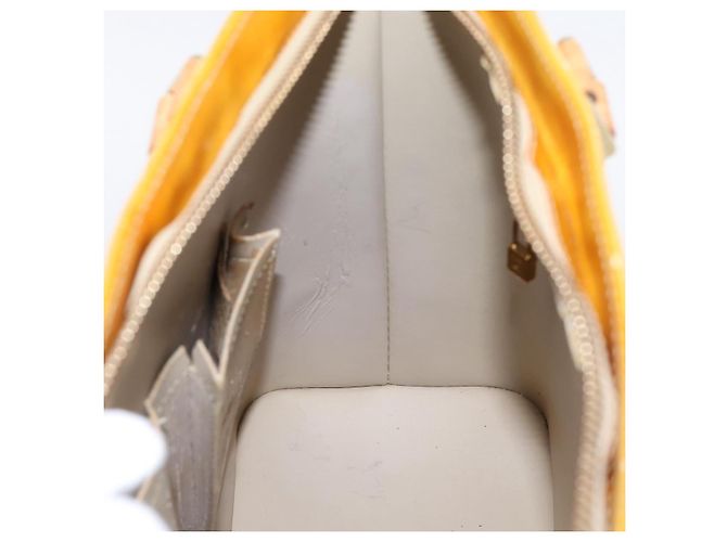 Borsa a mano LOUIS VUITTON Monogram Vernis Houston Beige M91004 LV Auth ep15845 - vista 24