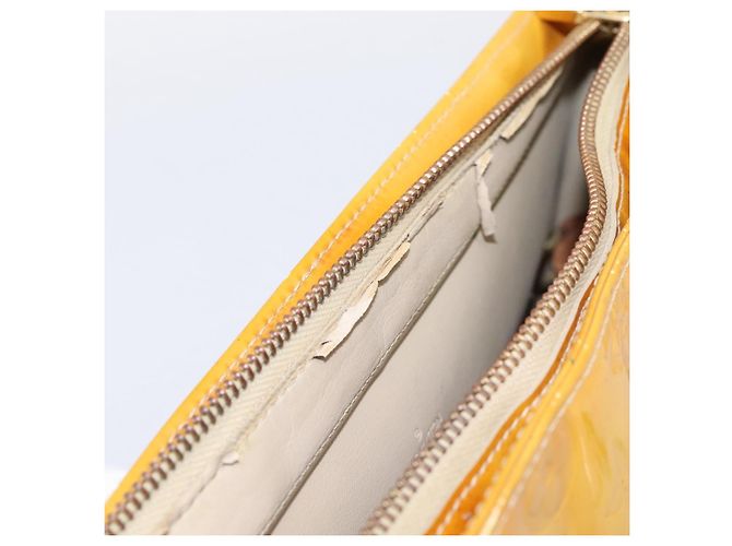 Borsa a mano LOUIS VUITTON Monogram Vernis Houston Beige M91004 LV Auth ep15845 - vista 27