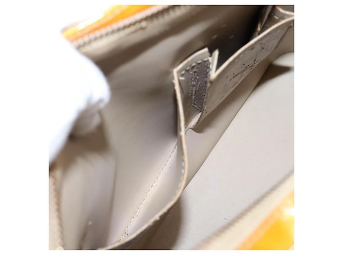 Borsa a mano LOUIS VUITTON Monogram Vernis Houston Beige M91004 LV Auth ep15845 - vista 28