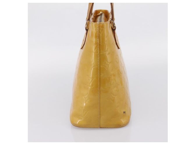 Borsa a mano LOUIS VUITTON Monogram Vernis Houston Beige M91004 LV Auth ep15845 - vista 4
