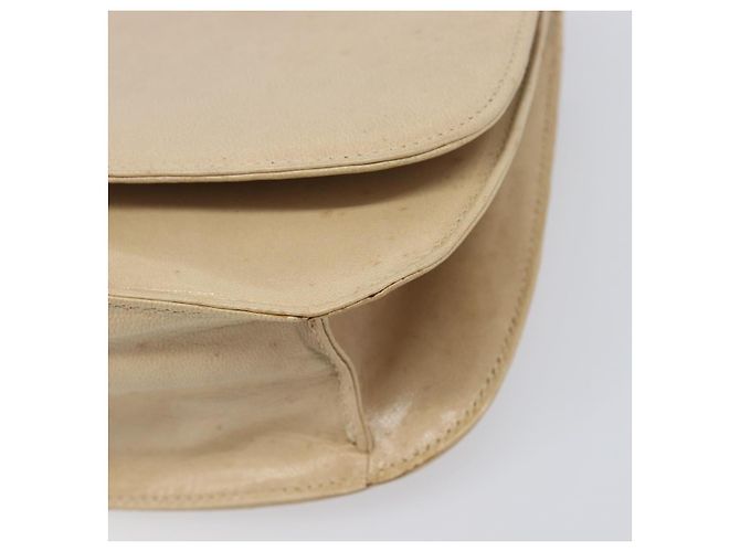 PRADA Schultertasche mit Kette aus Leder Beige Auth bs37117 - Ansicht 15