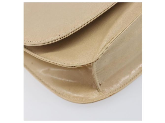 PRADA Schultertasche mit Kette aus Leder Beige Auth bs37117 - Ansicht 16
