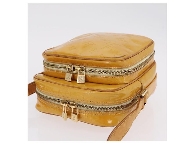 LOUIS VUITTON Monogram Vernis Wooster Bag Lime Yellow M91075 LV Auth ep15950 Golden - view 14