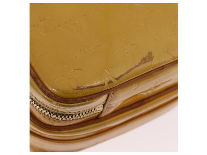 LOUIS VUITTON Monogram Vernis Wooster Bag Lime Yellow M91075 LV Auth ep15950 Golden - view 2