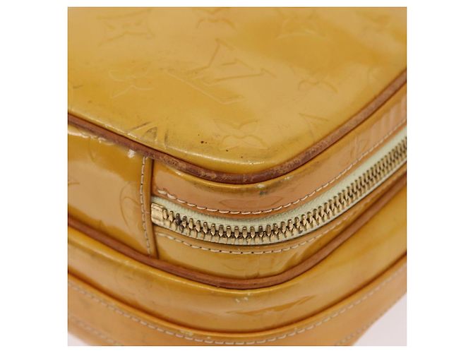 LOUIS VUITTON Monogram Vernis Wooster Bag Lime Yellow M91075 LV Auth ep15950 Golden - view 21