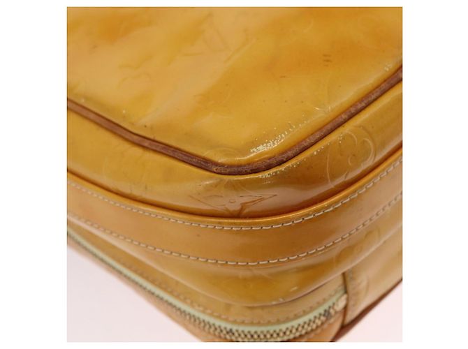 LOUIS VUITTON Monogram Vernis Wooster Bag Lime Yellow M91075 LV Auth ep15950 Golden - view 22