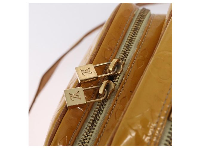 LOUIS VUITTON Monogram Vernis Wooster Bag Lime Yellow M91075 LV Auth ep15950 Golden - view 25