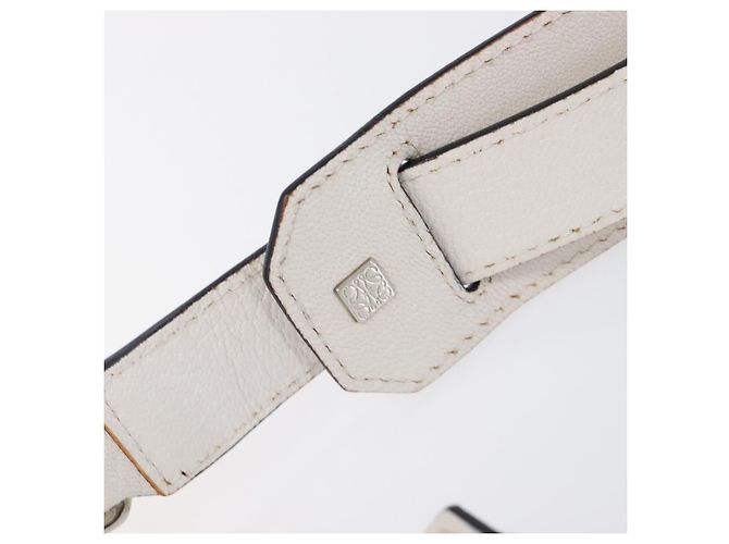 LOEWE Puzzle Bag Medium Handtasche Leder 2way Rot Silber Auth LN127M - Ansicht 10