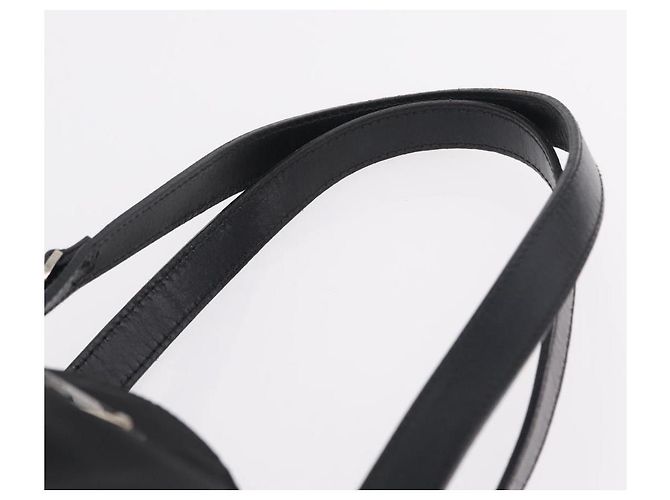 Bolso Tote PRADA Nylon Black Silver Auth 206115V Negro Plata - vista 14