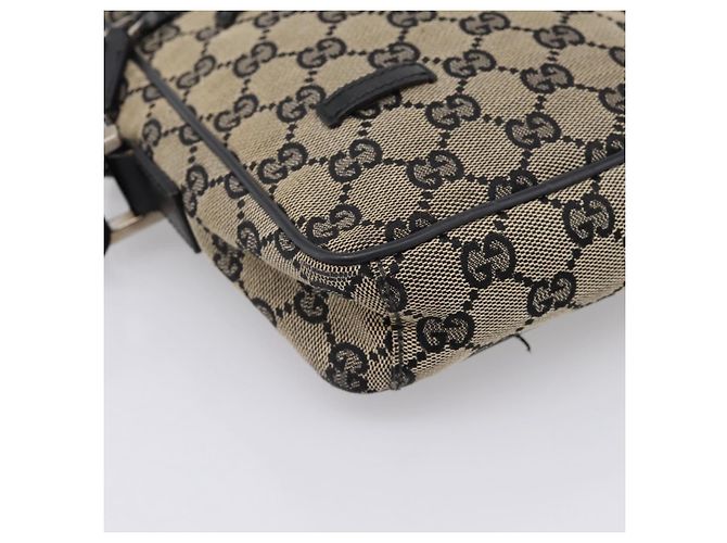 Borsa a tracolla GUCCI GG Canvas Beige Silver 018 1619 Auth ep16101 Argento - vista 11