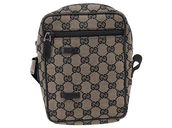 Borsa a tracolla GUCCI GG Canvas Beige Silver 018 1619 Auth ep16101 Argento - vista 2