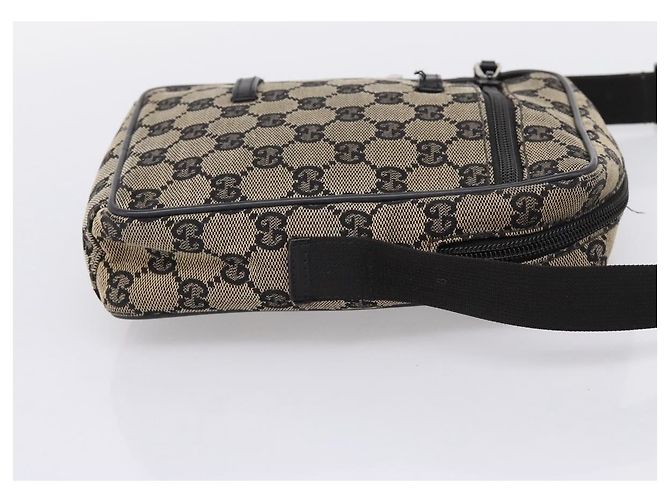 Borsa a tracolla GUCCI GG Canvas Beige Silver 018 1619 Auth ep16101 Argento - vista 5
