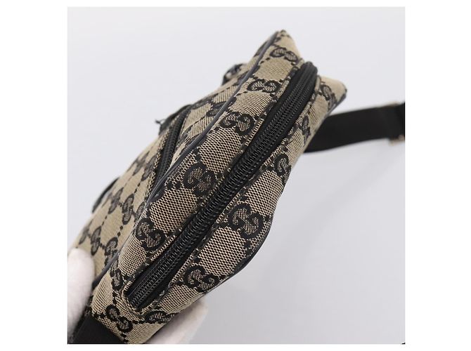 Borsa a tracolla GUCCI GG Canvas Beige Silver 018 1619 Auth ep16101 Argento - vista 6