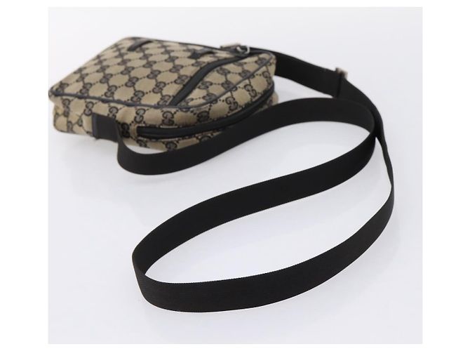 Borsa a tracolla GUCCI GG Canvas Beige Silver 018 1619 Auth ep16101 Argento - vista 7
